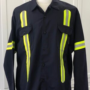 👷‍♂️ ARC/FR UltraSoft® Long Sleeve Work Shirt – Navy - 2XL – AGO Industries 🇨🇦